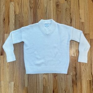 La Ligne Marin V-Neck Sweater Cream